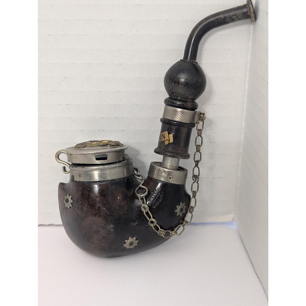 Vintage Bruyere Garantie Denmark Hunter Pipe København Royal Coat of Arms